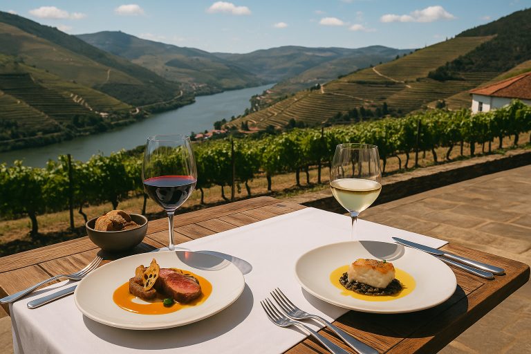 elegancki ekohotel w Porto otoczony zielonymi winnicami nad rzeką Douro